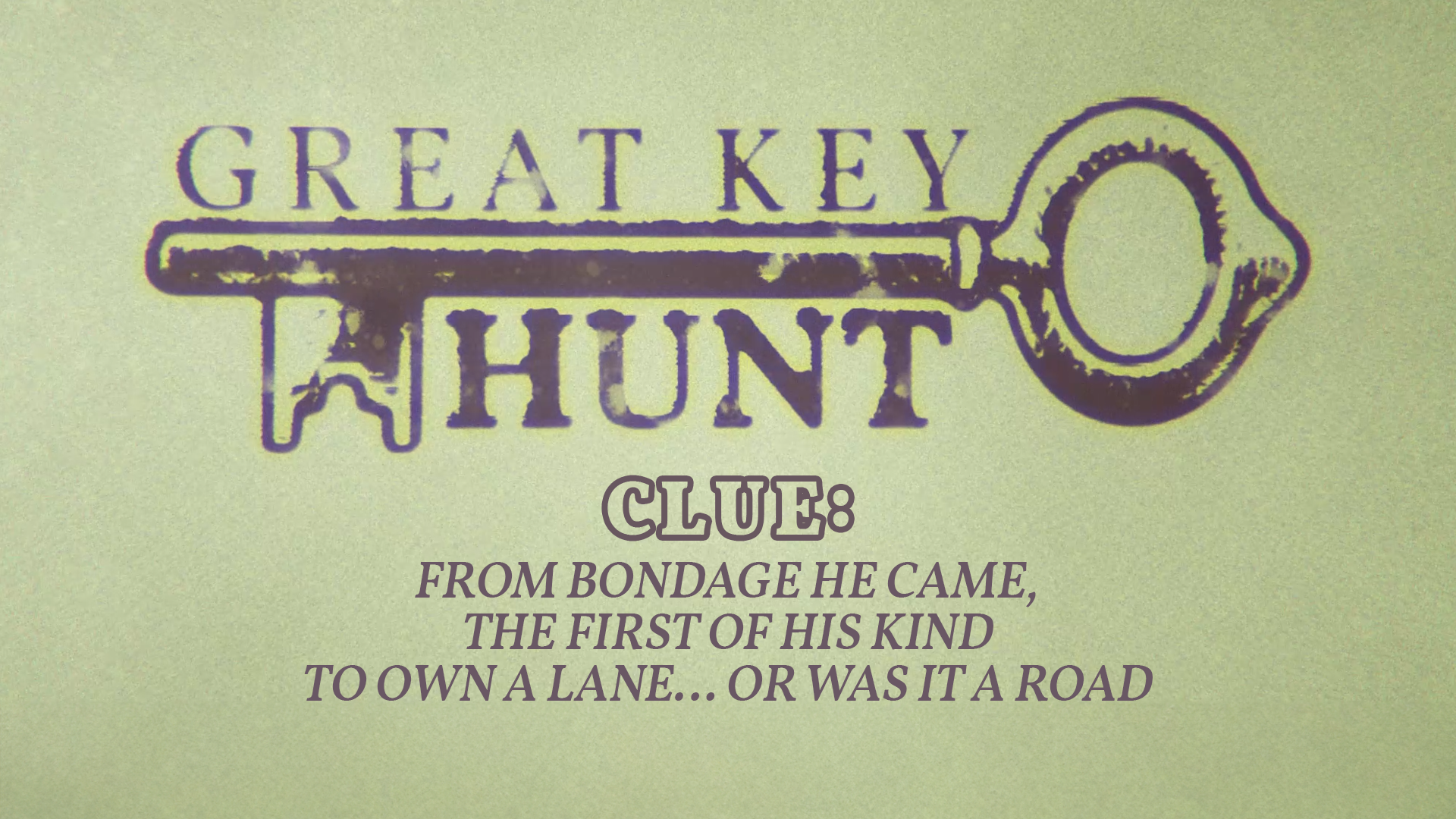 Key Hunt Clue 2